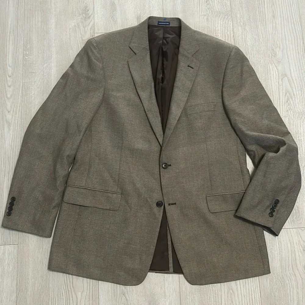 🔥BUNDLESALE Mens 44L Stafford classic fit sports coat suit jacket blazer